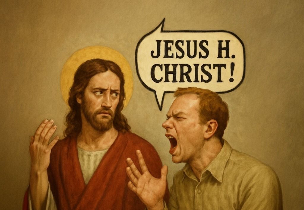 イエスのミドルネームは「H」から始まったのではなく、なぜ私たちがイライラしているのに「イエス・H・キリスト」と言うのですか？