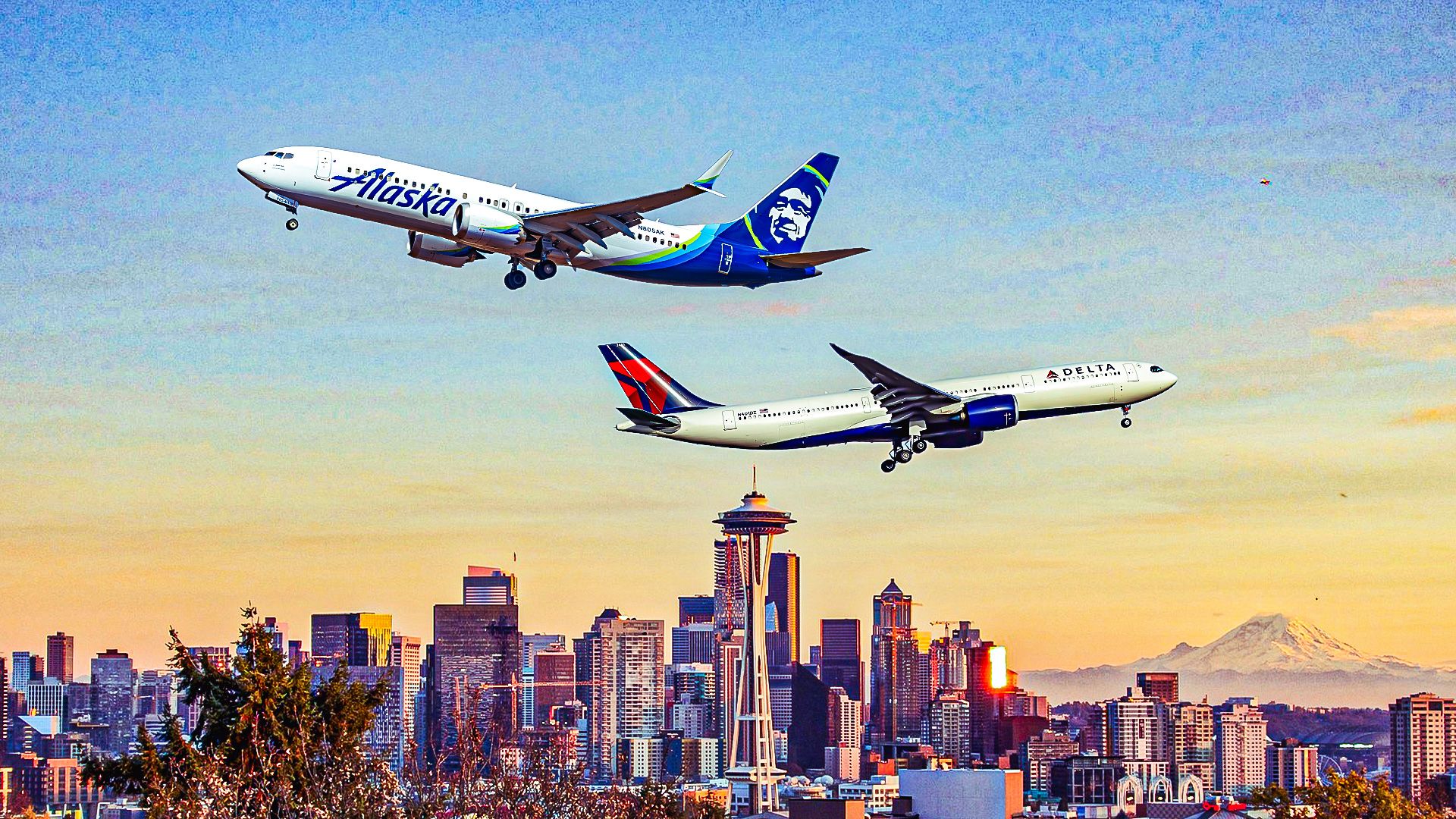 アラスカ＆デルタのシアトルターフ戦争の継続：誰が勝ちますか？