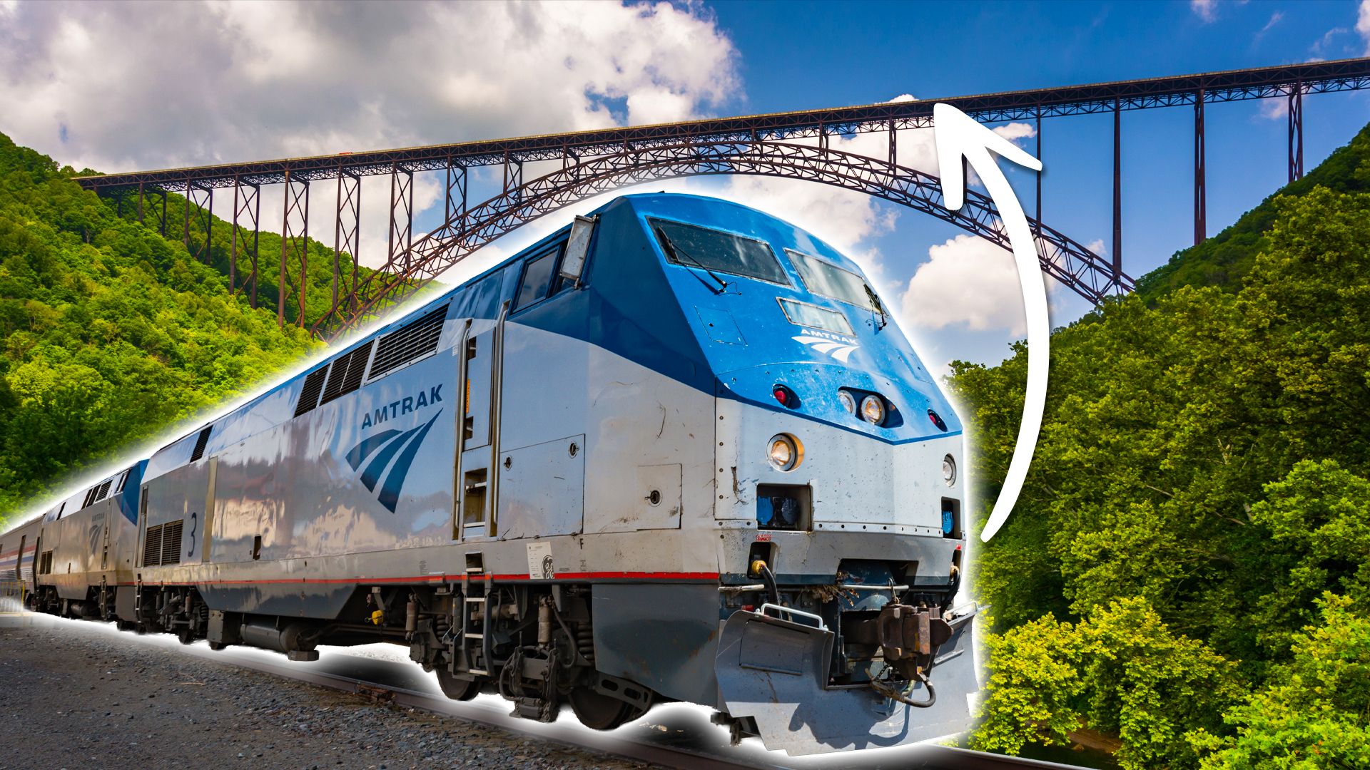 アムトラックの最も過小評価されているルートは、アメリカで最も高い橋の1つにあります