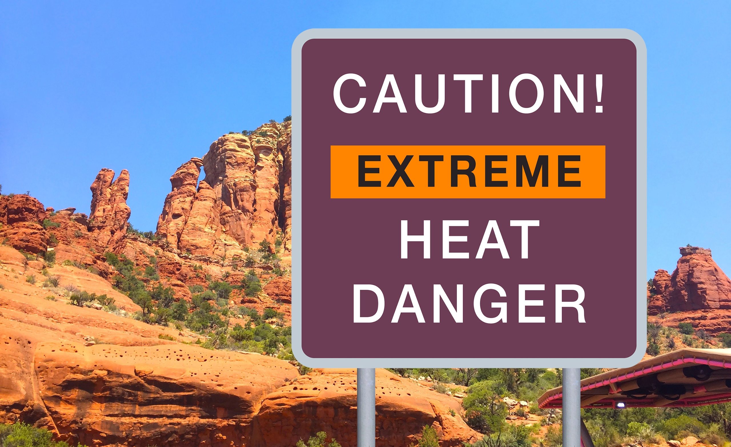 極端な熱警告と山火事の脅威として危険にさらされている旅行者はカリフォルニアと南西部をスラム