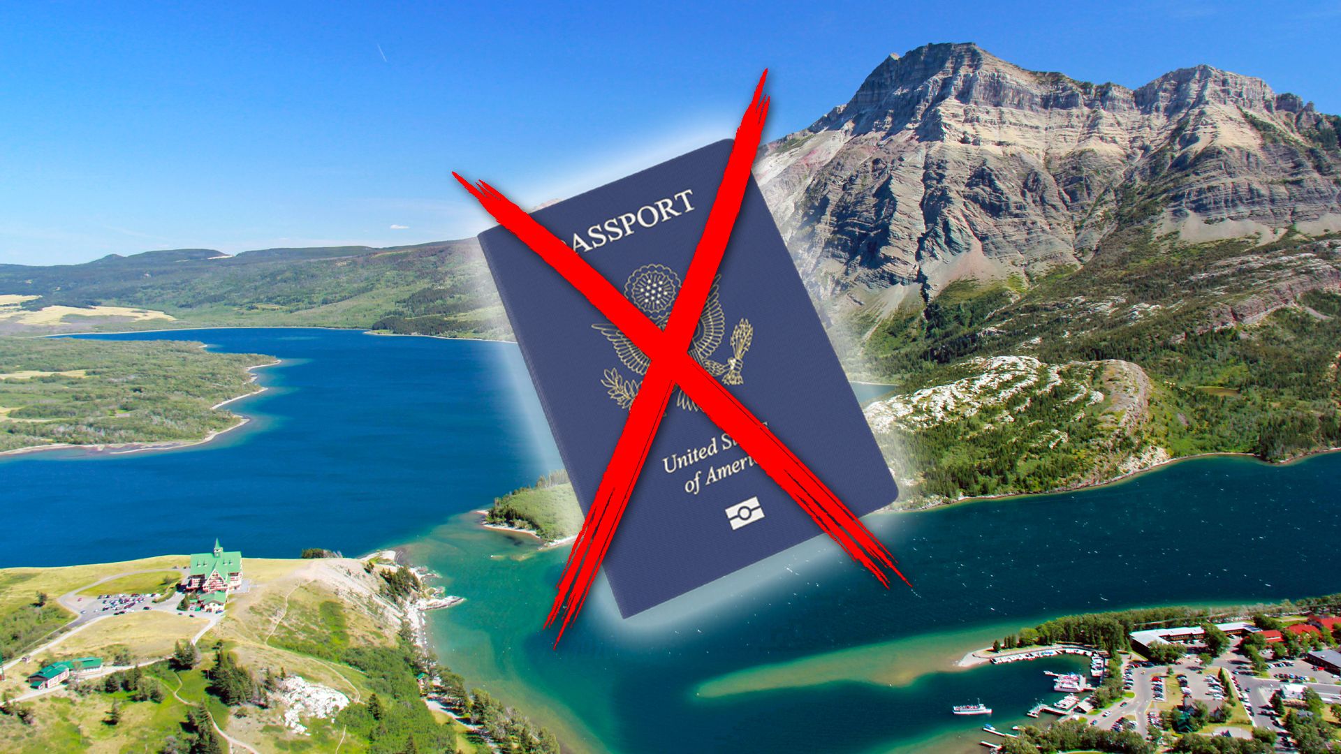 パスポートなしで米国カナダの国境を越えることができる唯一の場所