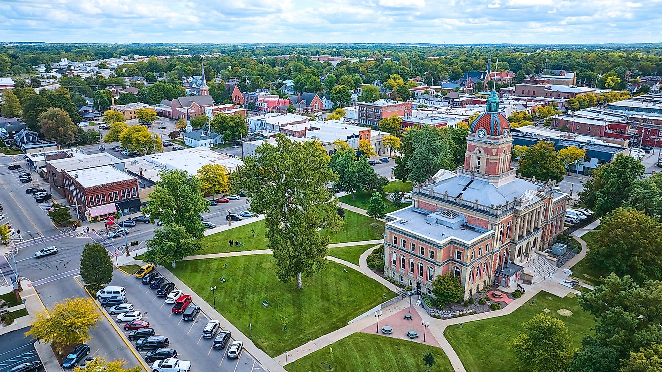 8 La plupart des villes de voisinage de l'Indiana