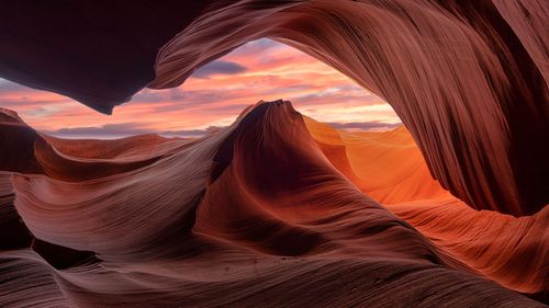 Voir et faire des photos: une réminiscence d'hiver d'Antelope Canyon