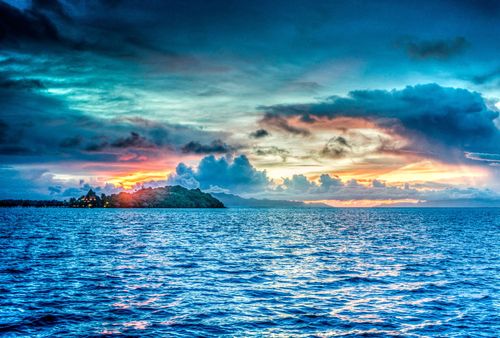 インスピレーションディスクオーバーフランスのポリネシア諸島