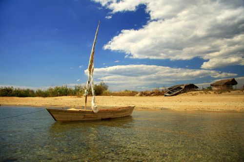 Inspiration de la ville de la ville au naufragée au Mozambique