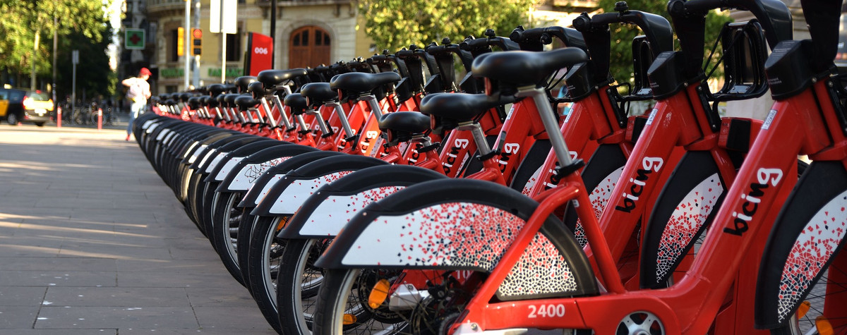 チェコ共和国のプラハで自転車を借りています