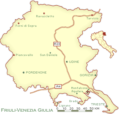 Friuli-Venezia Giulia Map and Travel Guide